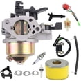 thumbnail image 1 of GX390 Carburetor Ignition Coil Air Filter Kit, Compatible with GX340 GX360 Engines Generator Lawn Mower Motor Replacement 16100-ZF6-V01, 1 of 6