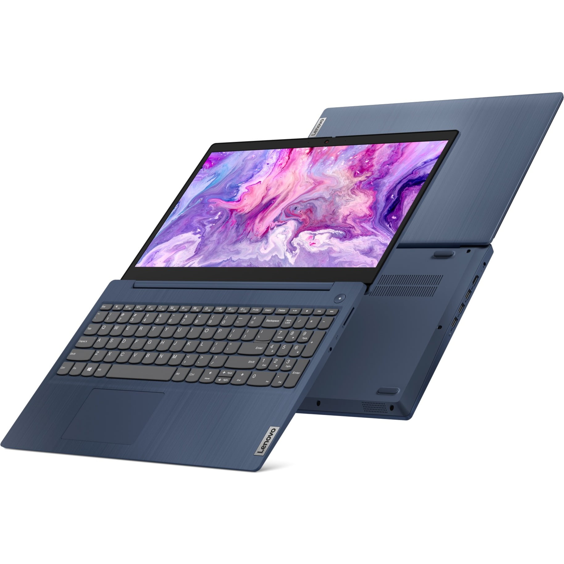 Lenovo - Ideapad 3 15 15.6" Touch-Screen Laptop - Intel Core i3 - 8GB Memory - 256GB SSD - Abyss Blue