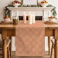 thumbnail image 2 of Table Runner 70 Inches Long for Kitchen Dining, Orange Plaid Dresser Scarf Farmhouse, Dining Table Decorations for Wedding/Parties, Modern Farmhouse Simple Abstract Stripes 13 x 70 In, 2 of 8