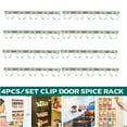 thumbnail image 1 of 8 Strips Spice Racks, Adhesive Spice clip gripper clips, Holds 20 Spice Jars, Extra Strength Adhesive Spice Racks Gripper Organizer Rack,Spice Organizer for Pantry, Seasoning Jar Storage Holder, 1 of 8