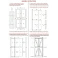thumbnail image 7 of 28" x 80" Heavy Duty Sliding Barn Door, Star Style DIY Unfinished Solid Wood Paneled Door, Interior Single Door Slab, Pre-Drilled Ready to Assemble, 7 of 7