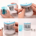 thumbnail image 3 of Electric Pencil Sharpener Dual Hole Automatic Pencil Sharpener for Students(Random Color), 3 of 7