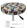 thumbnail image 4 of Hirioo Color Tractor for Round Bar Stool Seat Covers Washable Stool Cushion Slipcover Elastic Bar Chair Covers for 12-14 Inch Chair-12 inch, 4 of 7