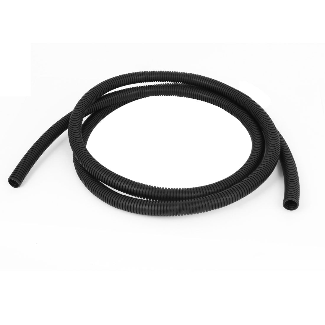 Black Plastic Electric Insulation 13mm Inner Dia Corrugated Wire Tubing
