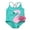Green B, variant on Toddler Girls One Piece Swimsuit Baby 3D Swan Bikini Swimming Bathing Suit Swimwear Little Kids Tankini Set Beach Wear