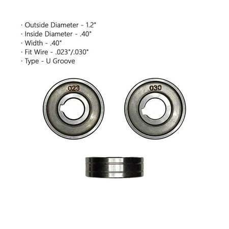 

Drive Roll .023 .030 .035 .045 Knurled V U Groove Wire Feed for MIG Welders
