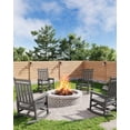 thumbnail image 1 of IdealHouse HDPE Rocking Chair Outdoor Set of 4 - Poly High Back Porch Rocker Chairs for Adults - All Weather Resistant Furniture for Patio Front Porch - Grey, 1 of 7