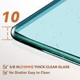 thumbnail image 5 of Sunny Shower Frameless Sliding Shower Door 64 in. W x 76 in. H in Brushed, 5 of 12