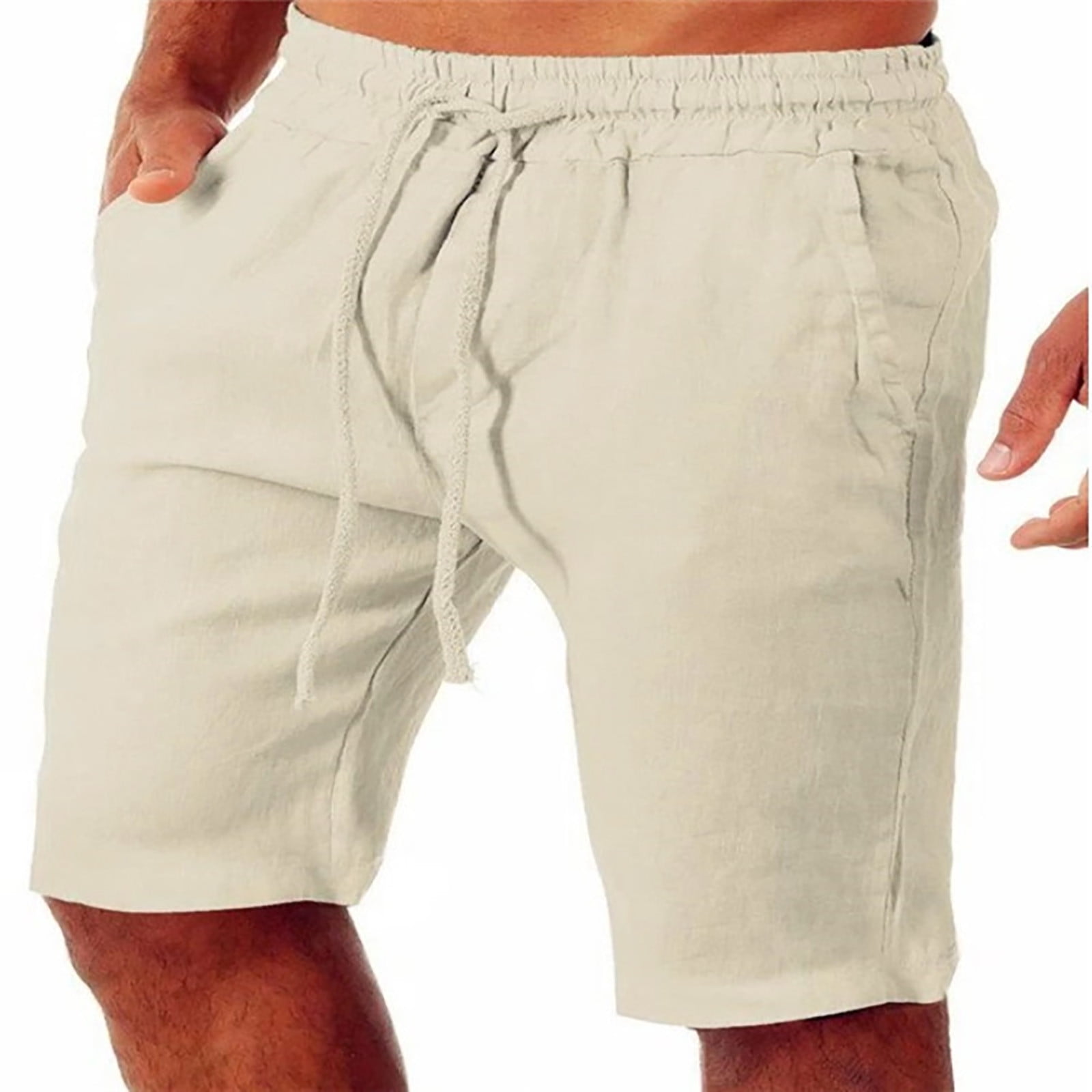 Inactief revolutie Ooit Tangnade Summer Fashion Drawstring Elastic Solid Color Loose Casual Mens  Shorts - Walmart.com