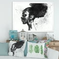 thumbnail image 3 of Designart 'Black and White Portrait of African American Woman I' Modern Framed Art Print, 3 of 4