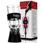 Vinetto Wine Aerator – Makes Your Wine Taste Better - Three Aerating Layers - Premium Wine Bottle Pourer for with Gift Travel Pouch & Drying Stand