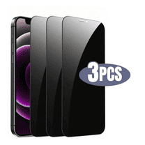 3PCS BLUUMTEK Privacy Screen Protector for iPhone XS Max, iPhone 11 Pro Max Tempered Glass Anti-Peep