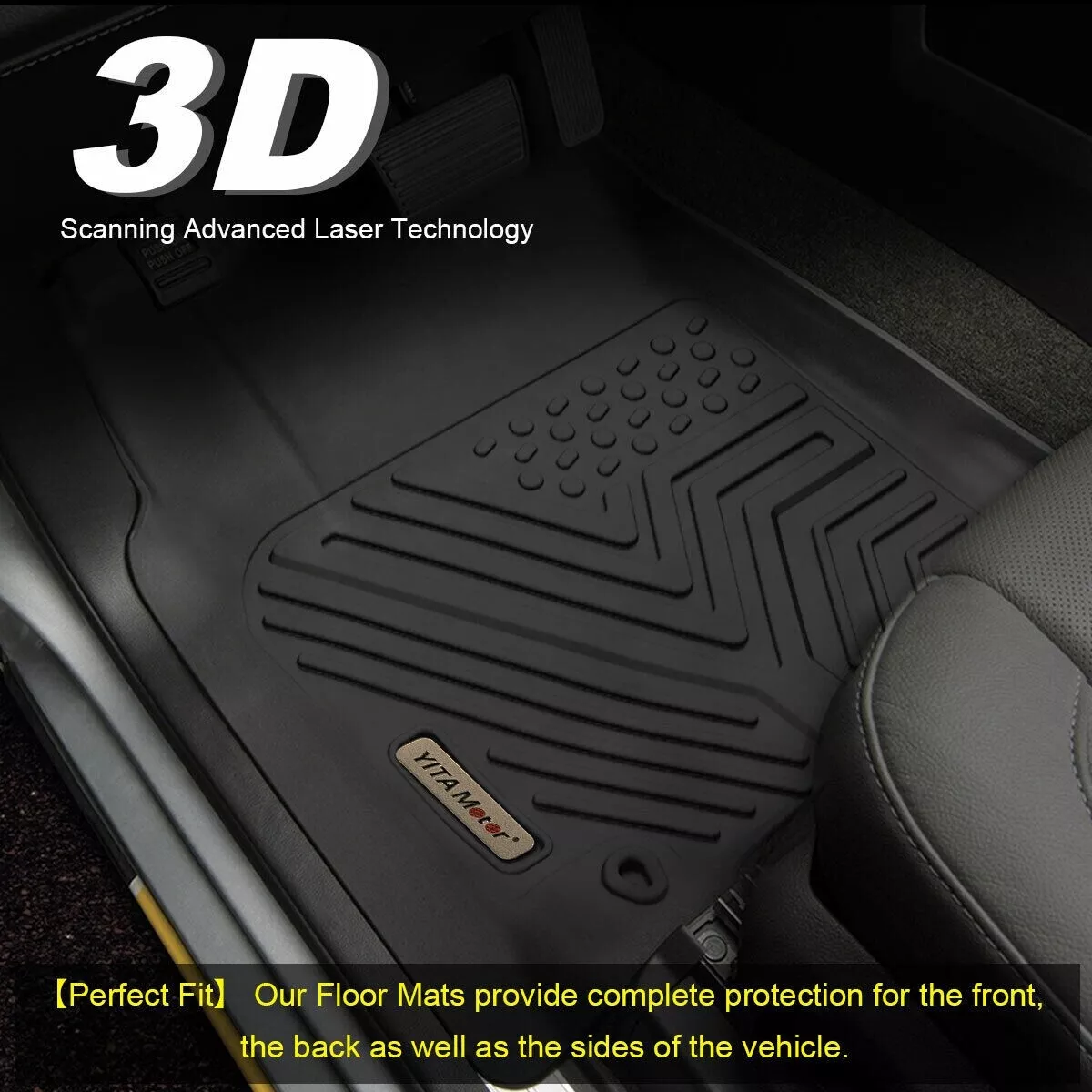 RVNI Floor Mats 3 Row & Cargo Liners For 2021-2023 Jeep Grand Cherokee L All Weather