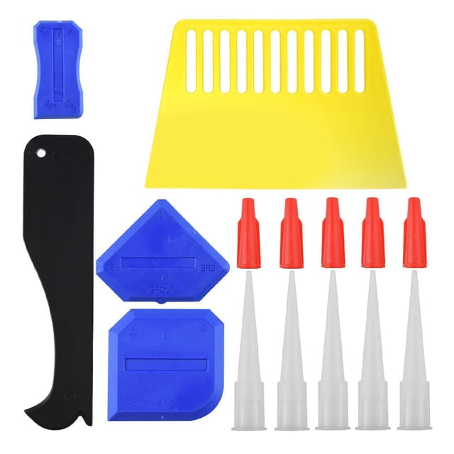 MasteelfCA 15 Pcs/Ensemble Spatule en Verre Racloir à Colle pour Couture Kit d'Outils d'Embellissement