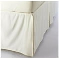 thumbnail image 1 of Pleated Bed Skirt, Ruffled Pleated Size Bed Skirt - 100% Microfiber Fabric, Pleated Bed Skirt Olympic Queen Size College Pleated Bed Skirt 12" Drop - Ivory Solid., 1 of 4