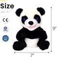 thumbnail image 3 of Panda Hand Puppet Plush Animal Toy With Movable Mouth For Role Play Storytelling, 3 of 4