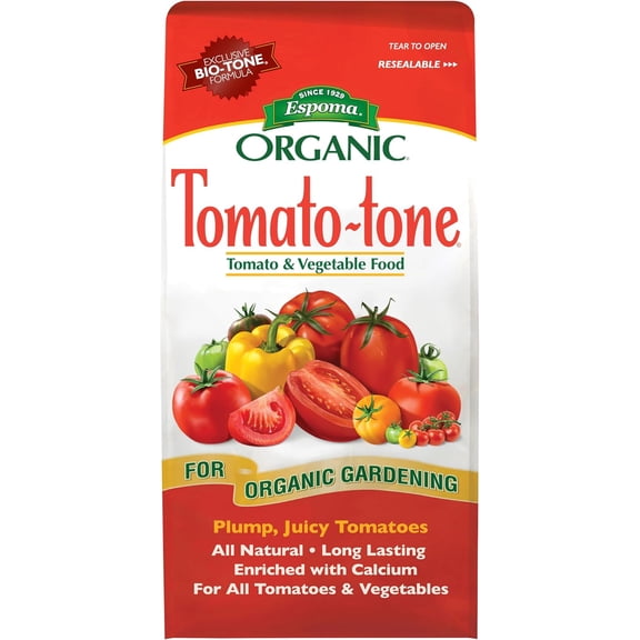 Organic Tomato-Tone 3-4-6 with 8% Calcium. Organic Fertilizer for All Types of Tomatoes and Vegetables. Promotes Flower and Fruit Production. 4 lb. Bag
