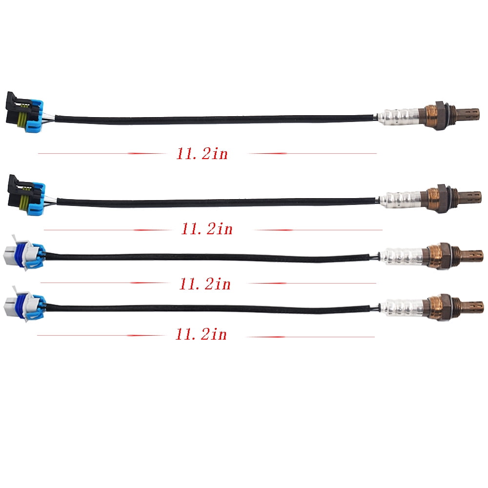 Upstream & Downstream Oxygen O2 Sensor, for 2003-2006 Cadillac Escalade Hummer H2 6.0L, 4-Pcs