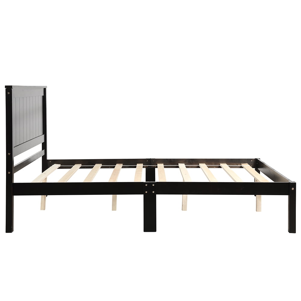 Lowestbest Full Wood Platform Bed Frame with Headboard - No Box Spring Needed, Espresso Lowestbest Full Wood Platform Bed Frame with Headboard - No Box Spring Needed, Espresso