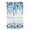 Blue Ivory, variant on Sheer Curtains 63 Inch Length, Spring Blue Floral Semi Sheer Curtains Light Filtering Window Treatment, Farmhouse Weeping Floral Leaves Burlap Privacy Voile Drapes for Living Room Bedroom 52x63 Inch