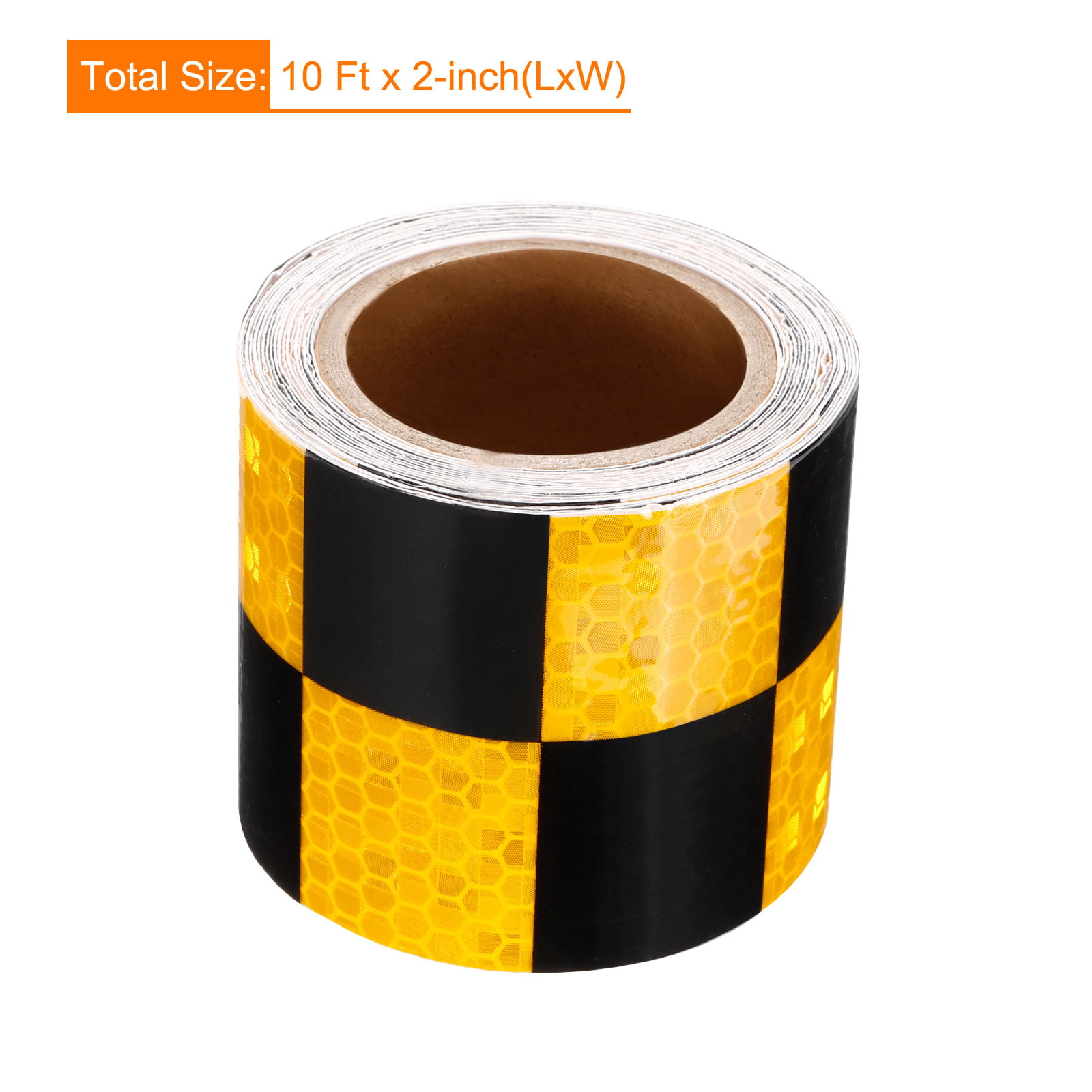 50mm Black/Yellow Reflective Tiger Tape