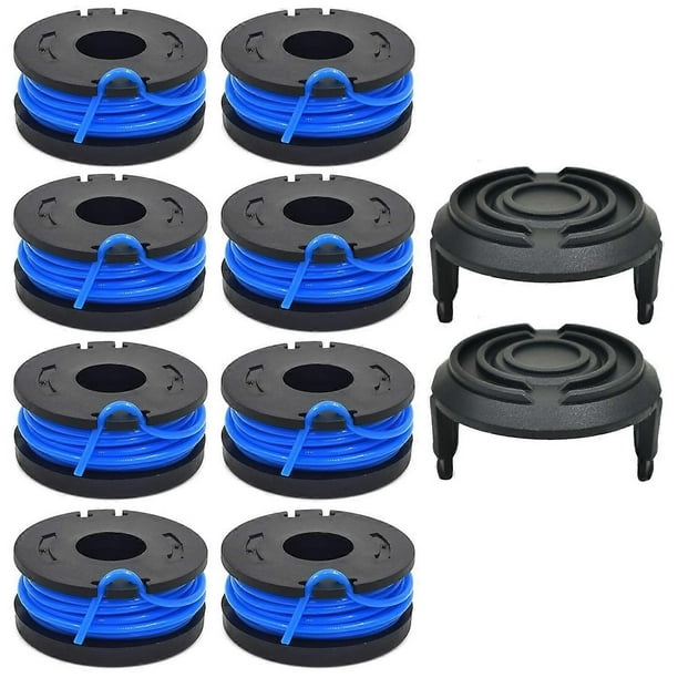 G7x TLW-01+TLW-01-1 8Pcs Replacement Spool + 2Pcs Spool Cap Mower A9Z Set for Harbor Freight Bauer 1
