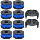 thumbnail image 1 of G7x TLW-01+TLW-01-1 8Pcs Replacement Spool + 2Pcs Spool Cap Mower A9Z Set for Harbor Freight Bauer 1, 1 of 5