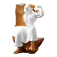 thumbnail image 2 of Estatua Cola Estatua de Cai Shen S Blanco, 2 of 8