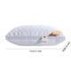 thumbnail image 2 of Colección de almohadas de hotel Yyuenw, tamaño queen estándar, ropa de cama alternativa de plumón, almohada refrescante de gel para quienes duermen boca arriba, boca abajo o de lado., 2 of 5