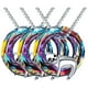 thumbnail image 1 of Cadena con Dije de Oso Perezoso High Monaco 3 Pzas Collar Gris/Multicolor Metal, 1 of 1