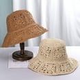 thumbnail image 3 of LinYooLi Womens Straw Sun Hat Floral Woven Bucket Hat Y2k Aesthetic Accessories Foldable Floppy Boho Beach Cap Cute Preppy Stuff, 3 of 7