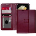 thumbnail image 1 of [PST] iPhone 17 Pro Max Wallet Case, Leather Magnetic Card Slot Wallet Folio Flip Case Cover, 1 of 5