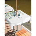 thumbnail image 6 of Sage Green Eucalyptus Leaves Outdoor Tablecloth with Umbrella Hole, Farmhouse Spring Botanical Spillproof Waterproof Outdoor Table Cover, Patio Tablecloths for Party/Garden/Picnic, Square 54"x54", 6 of 9