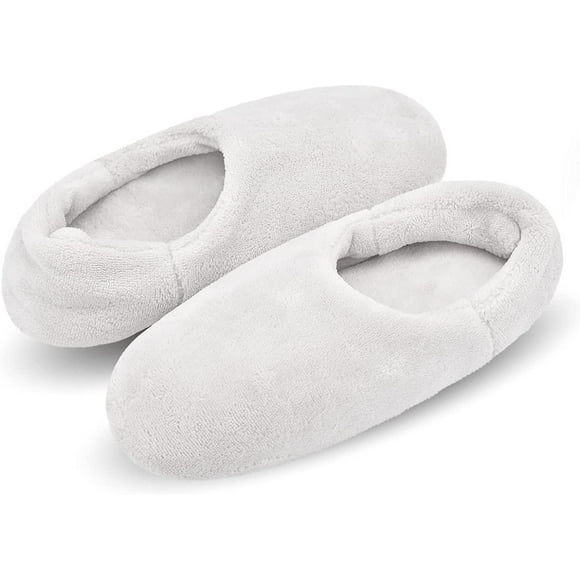 AmPm 2 Pairs Mens Slipper Socks With Non Skid Bottoms, Warm Slipper Socks With Grippers For Men, Fuzzy House Slippers