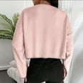 thumbnail image 6 of Aueoeo Sweaters For Teens, Soft Comfy Ladies' Casual Round-Neck Long-Sleeved Pullover Knitted Shirt Top Knitwear, 6 of 6