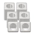 thumbnail image 1 of Uxcell 40 Pcs Arandela Plana Cuadrada, 8MM ID x 16MM OD x 2MM de Grosor, Espaciador de Goma de Acero Inoxidable 304 para Tornillos, Talleres de Reparación de Baños, Construcción, Plateado, 1 of 6