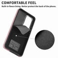 thumbnail image 3 of Funda para Samsung Galaxy A13 4g de cuero con acabado galvanizado y tarjetero (negro), 3 of 5