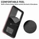 thumbnail image 3 of Funda para Samsung Galaxy A52 de piel sintética con acabado galvanizado y tarjetero (negra), 3 of 5