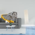 thumbnail image 2 of Manta de punto a rayas, suave y cálida, decoración rústica para dormitorio, sofá, cama, silla, con acogedora pantalla de papel para lámpara de pie, cu, 2 of 8