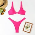 thumbnail image 2 of Rovga Sexy Bikini Swimsuit Women Leisure Swimwear Push Up Bikini Set Thong Bathing Suit Brazilian Beach Wear Stylish Swim Wear, 2 of 6