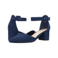 thumbnail image 4 of Women Point Toe Chunky Heeled Ankle Strap Pumps Fashionable Pointed Toe Ankle Strap Stiletto Heels Elegant Pumps, 4 of 5