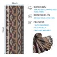 thumbnail image 2 of Brown Geometric and Bear Pattern Hot Yoga Mat Towel Non Slip for Hot Yoga - Quick-Drying Yoga Mat Cover with 4 Corner Pockets with Travel Bag - Hot Yoga Towel Non Slip 70"x26", 2 of 6