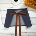 thumbnail image 7 of Raindrops Cotton Denim Half Waist Apron with Multiple Pockets for Restaurant Servers and Kitchen Use, 7 of 7