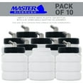 thumbnail image 2 of Master Airbrush (Pack of 10) TB-005 Empty 2.7oz (80cc) Plastic Jar Bottles with 60° Down Angle Adaptor Lid Assembly - Fits Single-Action Siphon Feed Airbrushes, Use on Master Badger Paasche Iwata, 2 of 6