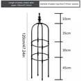 thumbnail image 2 of Metal Garden Obelisk Trellis Plant Support for Potted Climbing Flowers Vine, 2 of 7