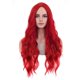 thumbnail image 2 of Pelucas rojas peluca larga ondulada para mujeres pelucas de pelo sintético rizadas resistentes al calor para fiesta de cosplay diaria o usada, 2 of 5