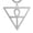 Silver, variant on Stainless Steel Inverted Triangle Necklaces Vintage Egyptian For Men Women Box Chain Adjustable