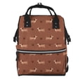 thumbnail image 1 of Disketp Dachshund Dog Puppy Mochila de Pañales de Gran Capacidad con Múltiples Bolsillos, Mochila de Viaje Multifuncional para Bebé, Unisex, Moderna y Resistente, 1 of 6