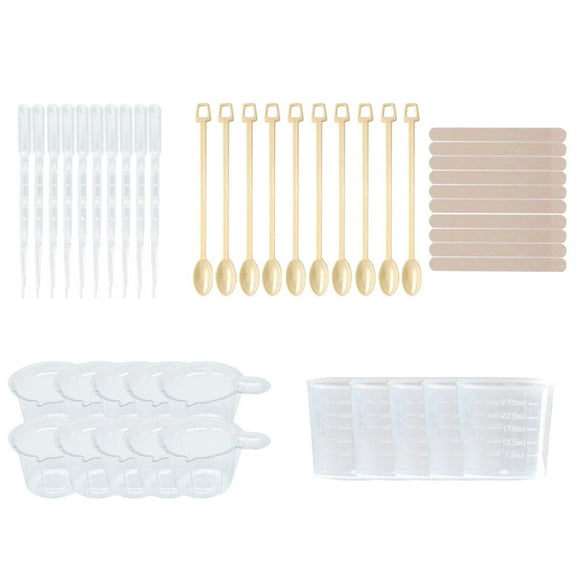 LOLIPPYY 45Pcs DIY Epoxy Resin Tools Set Assorted Color for Craft Making Jewelry Coaster Keychain