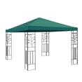 thumbnail image 1 of Decodeary Gazebo Top Replacement Outdoor Patio Umbrella Cover Waterproof Polyester Sunshade Canopy, Dark Green, 1 of 6